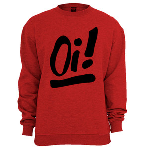 Oi! Red Crewneck Sweatshirt