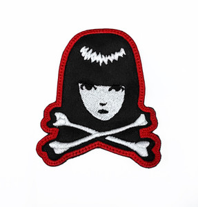 Emily the Strange - Crossbones 3.4" Embroidered Patch