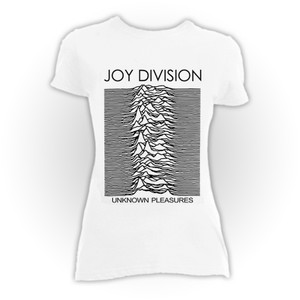 Joy Division - Unknown Pleasures Girls White T-Shirt