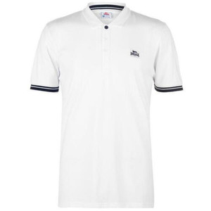 Lonsdale Tipped Polo Shirt in White