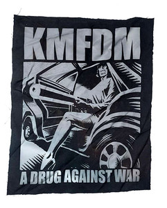 KMFDM - A Drug Against War B&W Test Print Backpatch