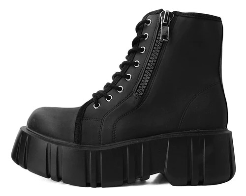 T2331 Black 8-Eye Anarchic Rubber Airship Boot - Nuclear Waste
