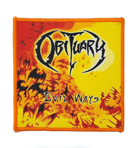 Obituary - Evil Ways 4x4" Woven Patch