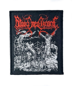 Blood Red Throne 3.5x4.5" Woven Patch