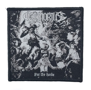 Exmortus - For the Horde Black 4x4" Woven Patch