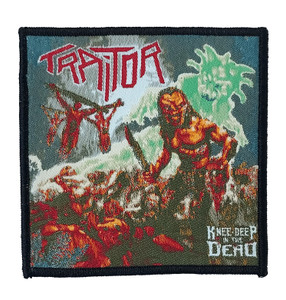 Traitor - Knee-Deep in the Dead 4x4" Woven Patch