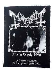 Mayhem - Live in Leipzig 1990 Test Print BackPatch