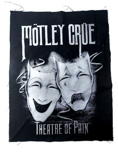 Motley Crue - Only Theatre of Pain B&W Test Print BackPatch