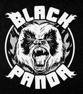 Black Panda - Logo 4x4.5" Printed Patch