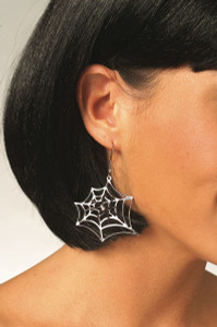 Spider Web Earrings For Pierced Ears