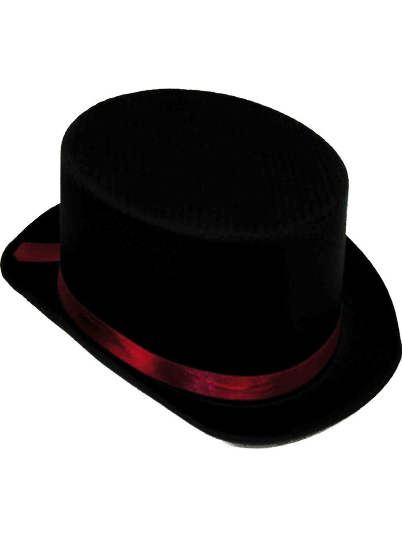 Black Mad Hatter Top Hat