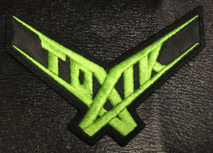 Toxik Green Logo 4.5x4" Embroidered Patch