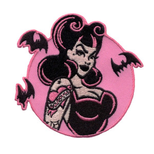 Spooky Pin-Up Embroidered Patch
