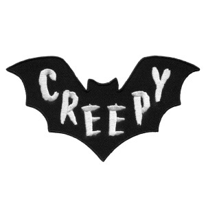 Creepy Bat Embroidered Patch
