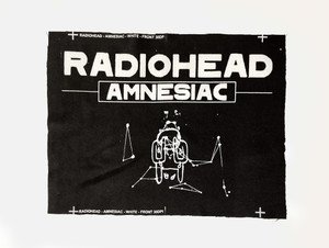 Radiohead - Amnesiac B&W Test Print Backpatch
