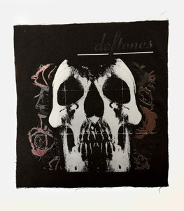 Deftones - Skull & Flowers Dark Test Print Backpatch