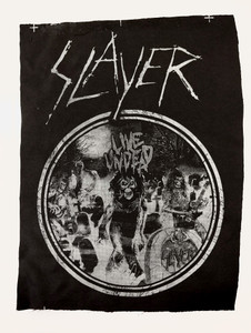 Slayer - Live Undead B&W Test Print Backpatch