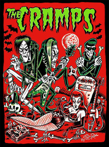The Cramps - Graveyard 10x14" Backpatch