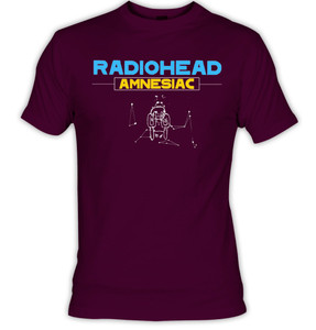 Radiohead - Amnesia Burgundy T-Shirt