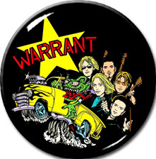 Warrant - Cartoon 1" Pin