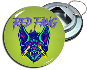 Red Fang - Bat 2.25" Metal Bottle Opener Keychain