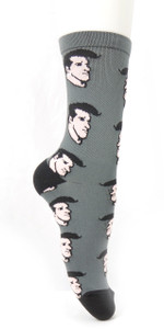 Morrissey - Face Collage Grey Socks