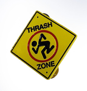 D.R.I. - Thrash Zone 1.5" Metal Badge Pin