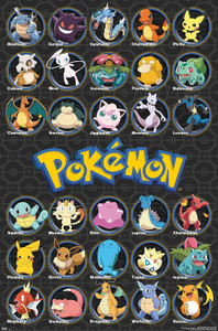 Pokemon - All Time Favorite 24x36" Poster