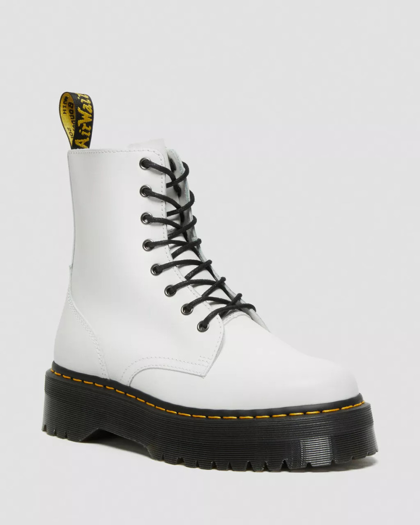 Dr Martens Jadon Boot Smooth Leather Platforms - Nuclear Waste display picture 1