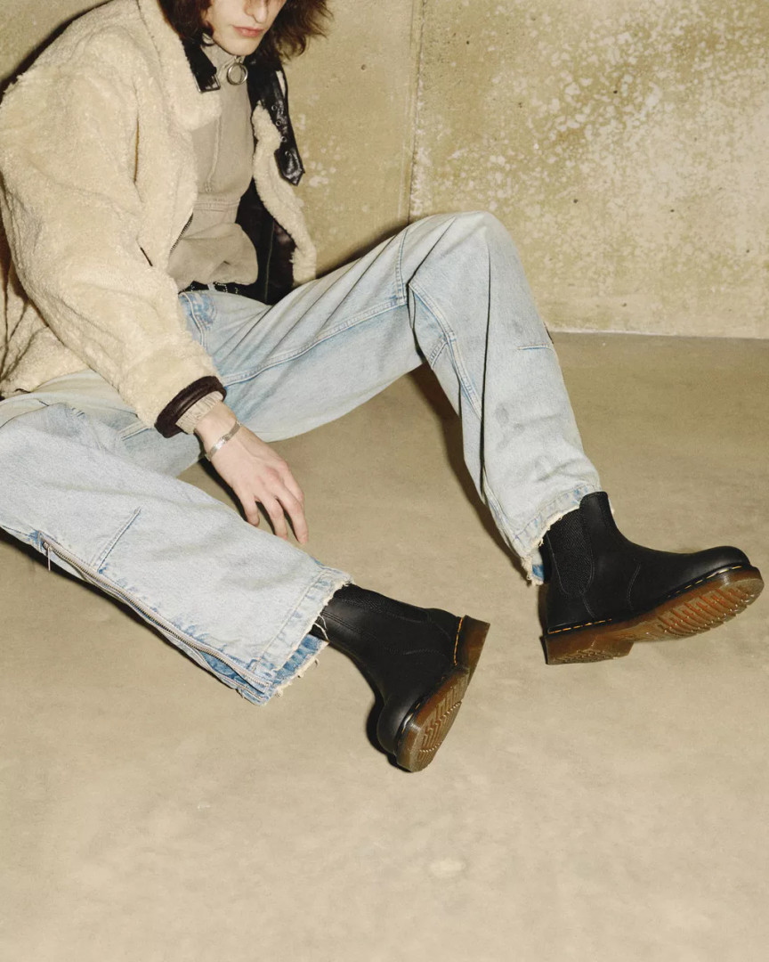 Dr Martens 2976 Nappa Leather Chelsea Boots - Nuclear Waste