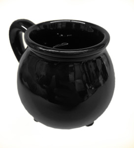Witch's Cauldron Black Ceramic Mug