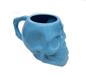 Baby Blue Skull Ceramic Mug