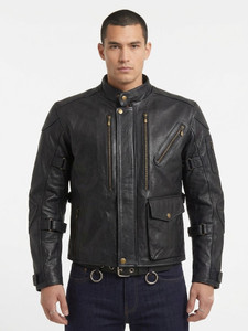 Ventor Multi-Zippered Biker Leather Jacket