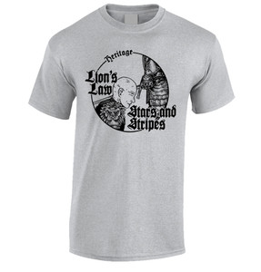 Lion's Law - Stars and Stripes Grey T-Shirt