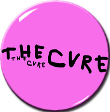 The Cure - Pink Logo 1.5" Pin