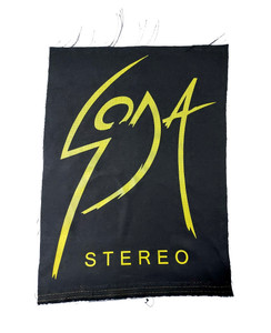Soda Stereo - Yellow Logo Test Print Backpatch