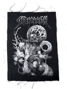 Skeletonwitch - Serpents Unleashed B&W Test Print Backpatch