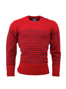 Relco - The Naval Red Striped Pullover Sweater