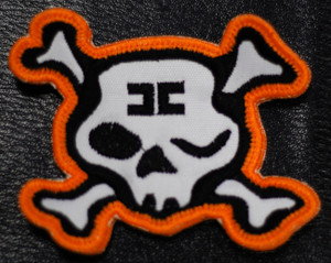 Combichrist Skull Shaped Logo 3x2" Embroidered Patch