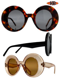 Black Retro 60s Style Sunglasses