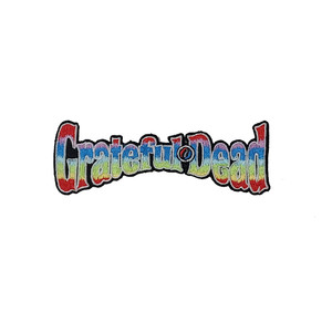 Grateful Dead - Rainbow Logo 4.5x1.5" Iron On Embroidered Patch