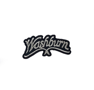 Washburn Guitars - Silver Logo 3x1.5" Embroidered Patch