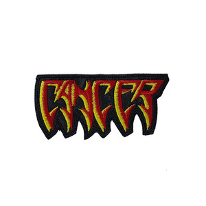 Cancer - Red/Yellow Logo 4x3" Embroidered Patch