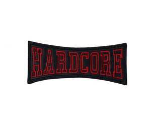 Hardcore - Red Logo 4x1.5" Embroidered Patch