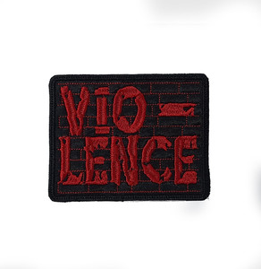 Vio-Lence - Red/Red Logo 4.5x4" Embroidered Patch