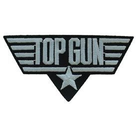 Top Gun Badge 4x2" Embroidered Patch