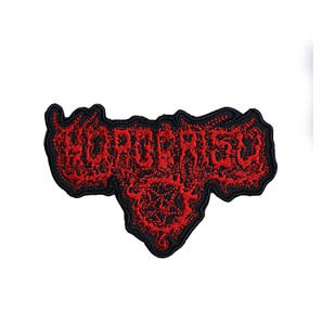 Hypocrisy - Red Logo 3x4.5" Embroidered Patch