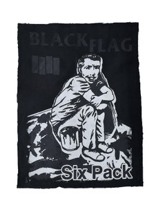 Black Flag - Six Pack Black Test Print Backpatch