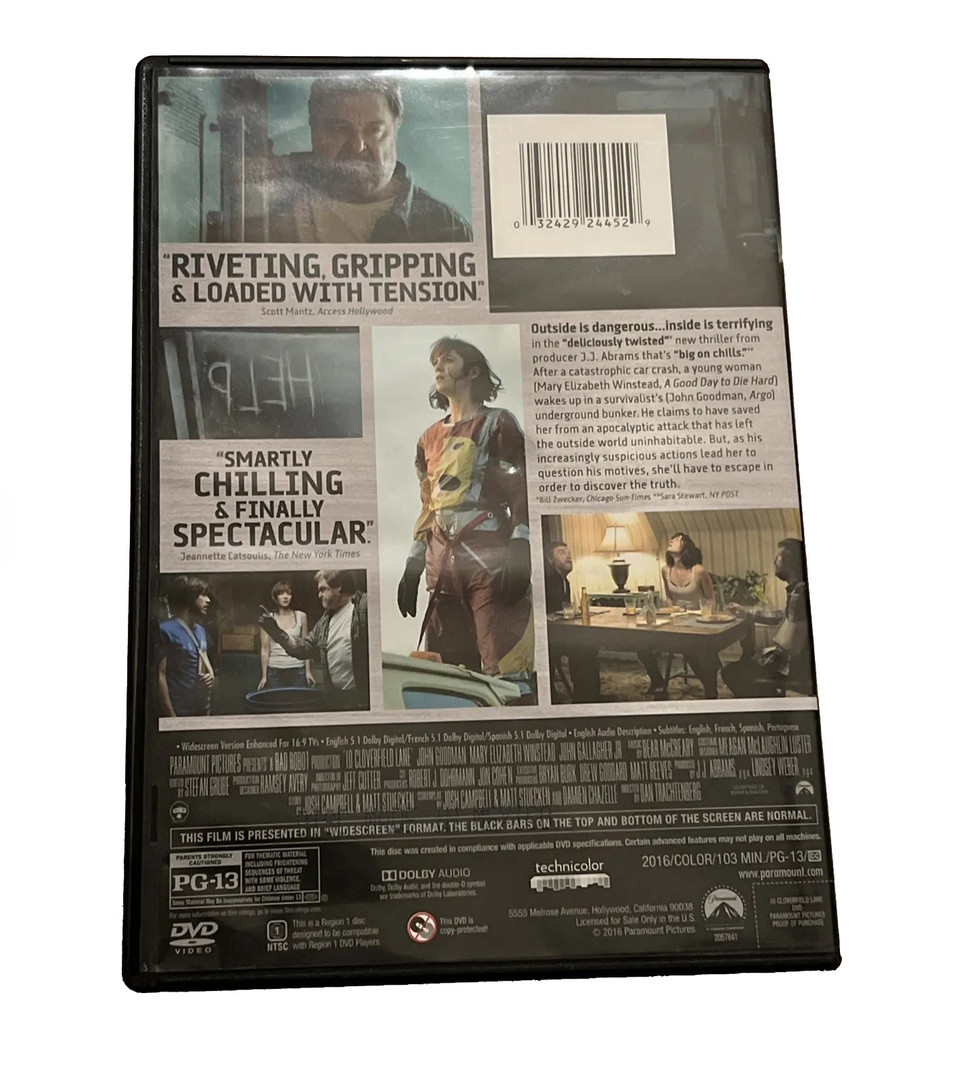10 Cloverfield Lane DVD - Used
