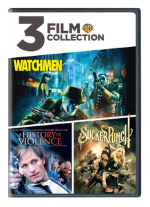 3 Feature Film Collection Watchmen, History of Violence, SuckerPunch DVD